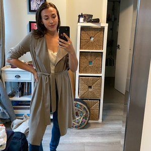 Babaton Flowy Trench Coat (size small)